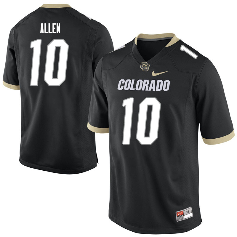 Men #10 Jash Allen Colorado Buffaloes College Football Jerseys Sale-Black - Click Image to Close